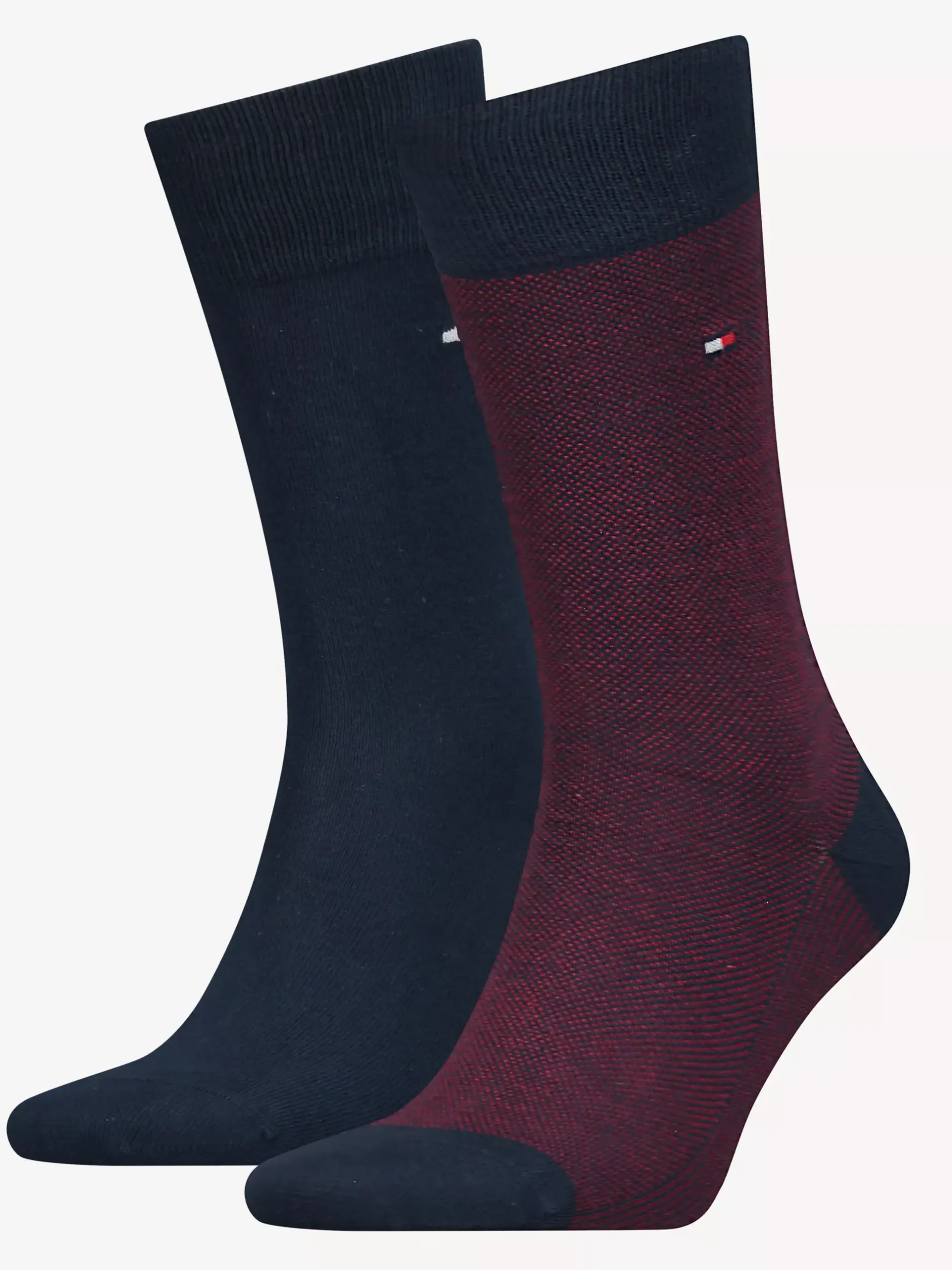Skarpetki*Tommy Hilfiger 2 Pary Skarpet Ze Wzorem W żabie Oczko NAVY / RED