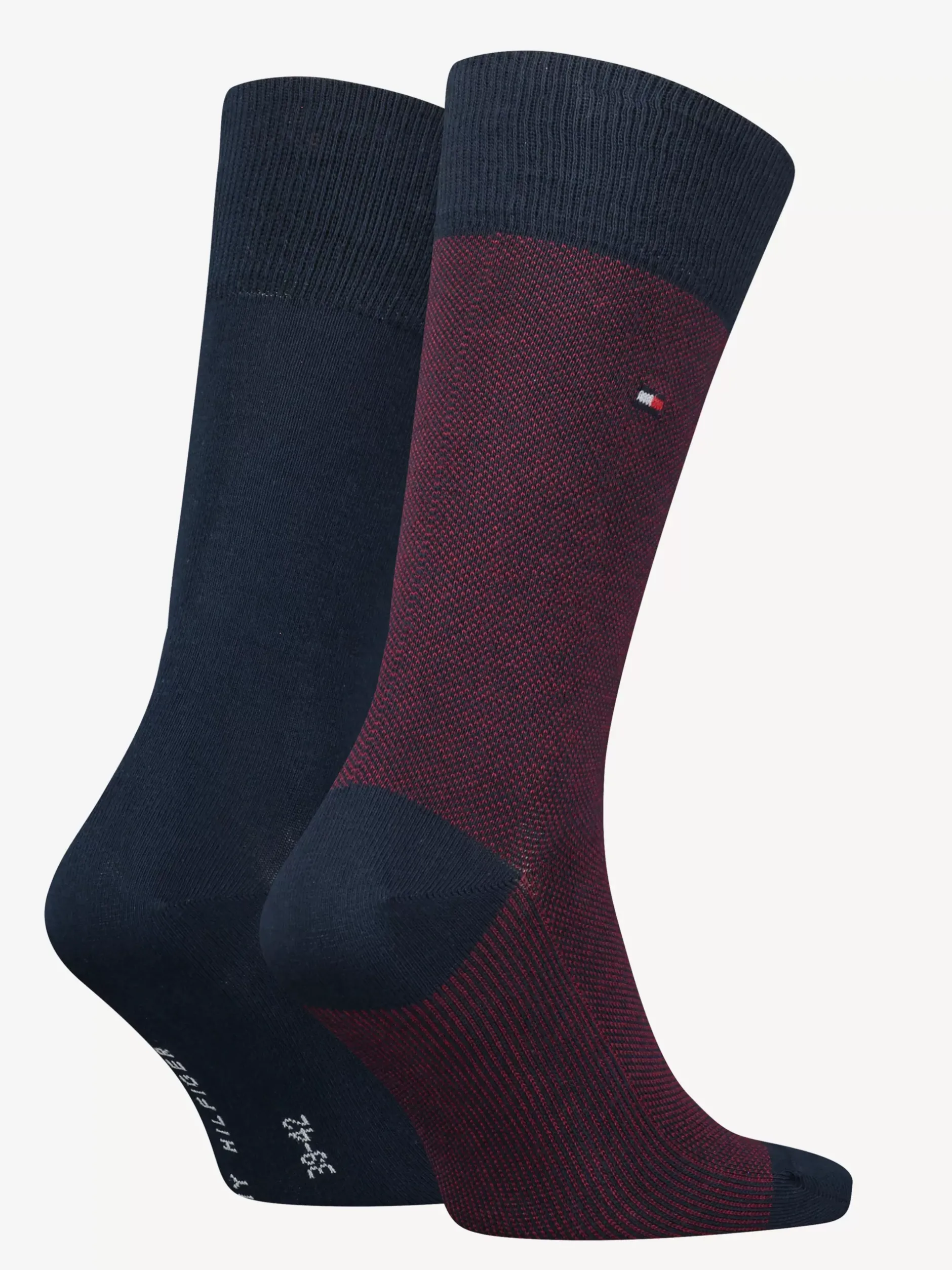 Skarpetki*Tommy Hilfiger 2 Pary Skarpet Ze Wzorem W żabie Oczko NAVY / RED