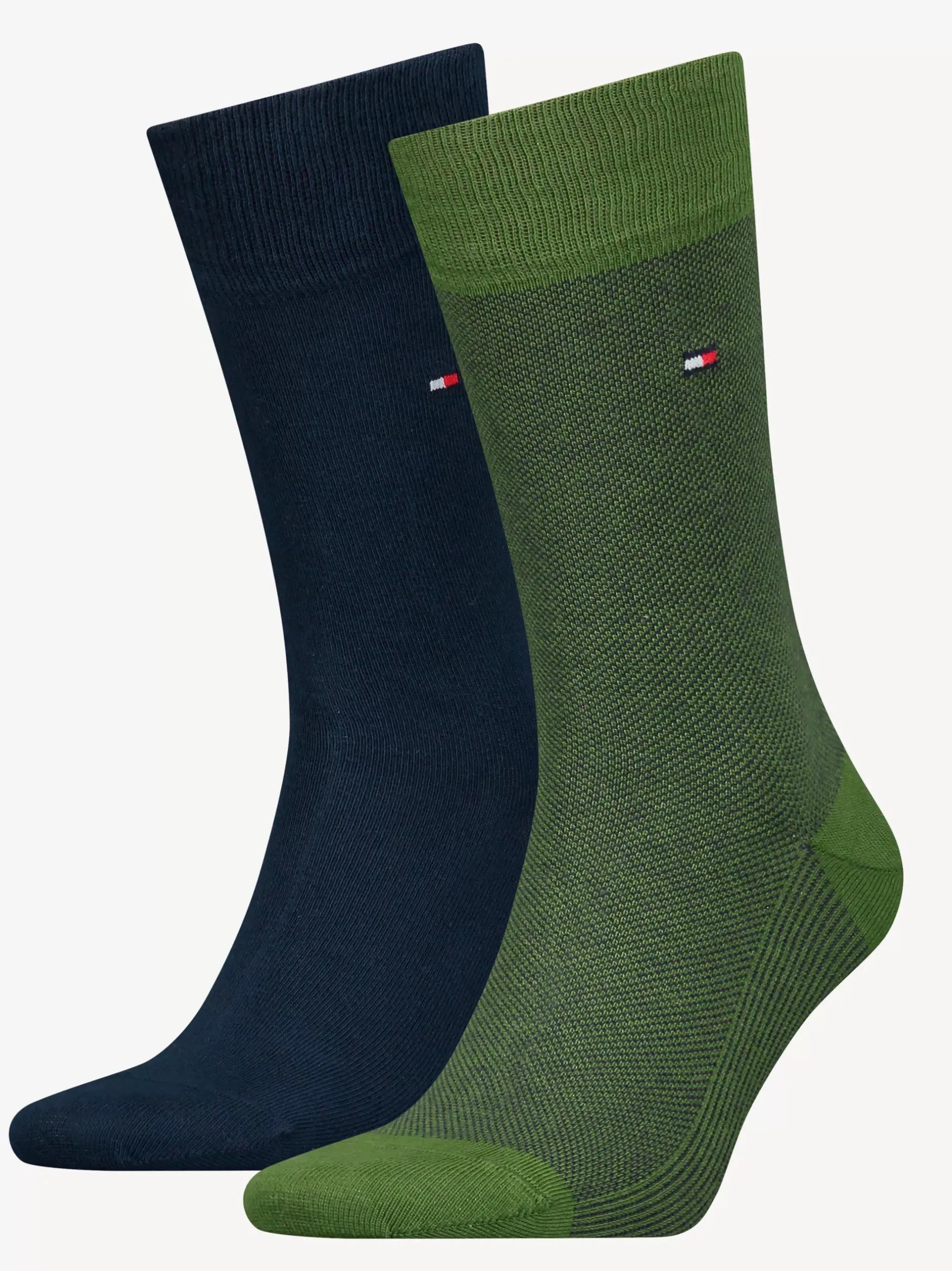 Skarpetki*Tommy Hilfiger 2 Pary Skarpet Ze Wzorem W żabie Oczko ARMY GREEN
