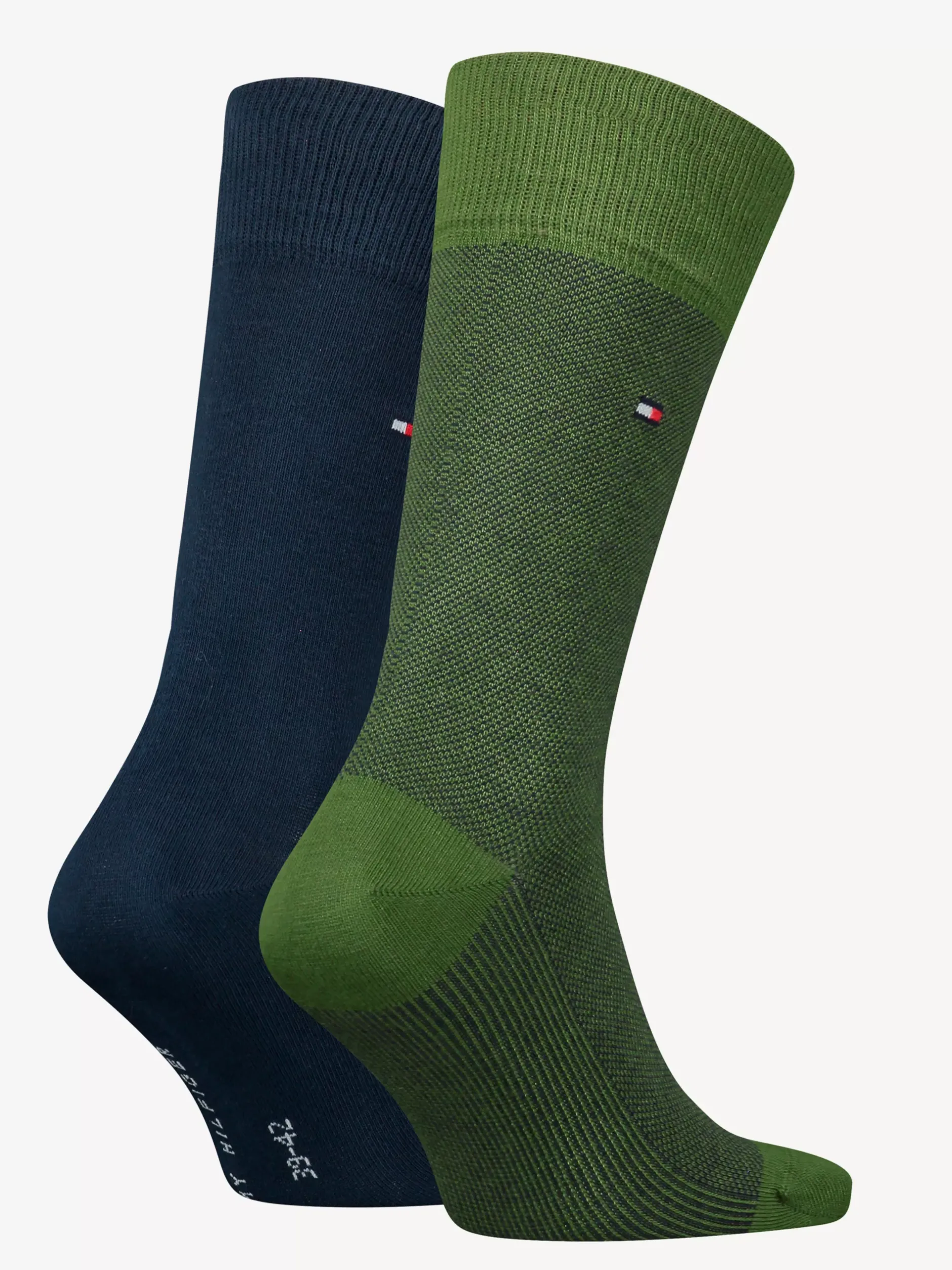 Skarpetki*Tommy Hilfiger 2 Pary Skarpet Ze Wzorem W żabie Oczko ARMY GREEN