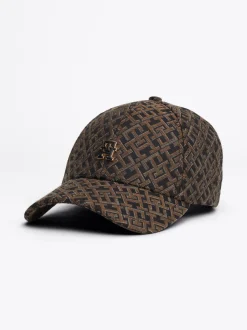 Czapki Z Daszkiem|Czapki I Szaliki*Tommy Hilfiger Żakardowa Czapka Baseballowa Z Monogramem TH BLACK
