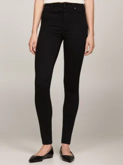 Jeansy*Tommy Hilfiger Bardzo Obcisłe Jeansy TH Flex Harlem BLACK