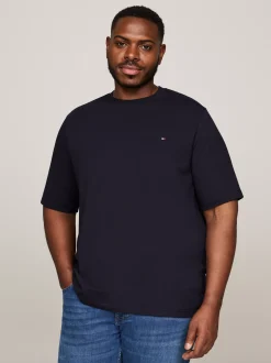 T-Shirty*Tommy Hilfiger Bardzo Wąski T-shirt Z Kolekcji Plus DESERT SKY