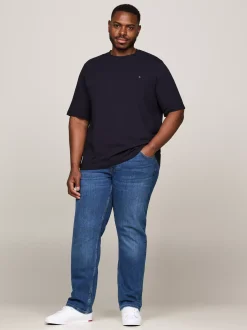 T-Shirty*Tommy Hilfiger Bardzo Wąski T-shirt Z Kolekcji Plus DESERT SKY