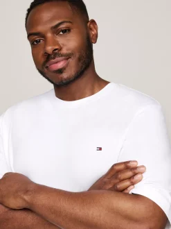 T-Shirty*Tommy Hilfiger Bardzo Wąski T-shirt Z Kolekcji Plus WHITE