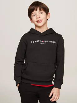 Bluzy Dresowe I Z Kapturem|Bluzy Dresowe I Z Kapturem*Tommy Hilfiger Bawełniana Bluza Essential Z Kapturem I Logo BLACK