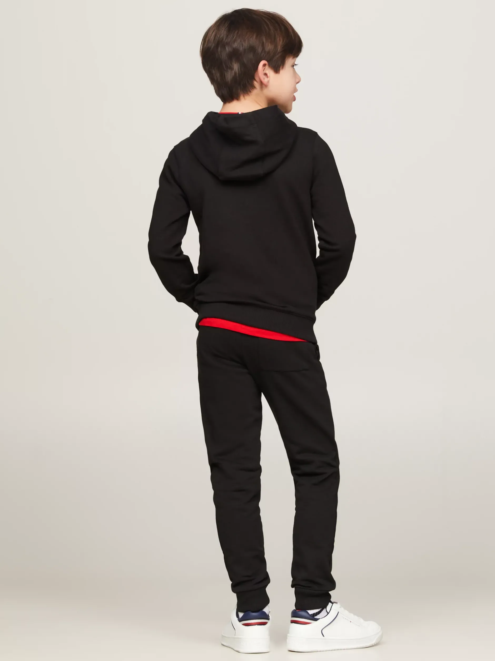 Bluzy Dresowe I Z Kapturem|Bluzy Dresowe I Z Kapturem*Tommy Hilfiger Bawełniana Bluza Essential Z Kapturem I Logo BLACK