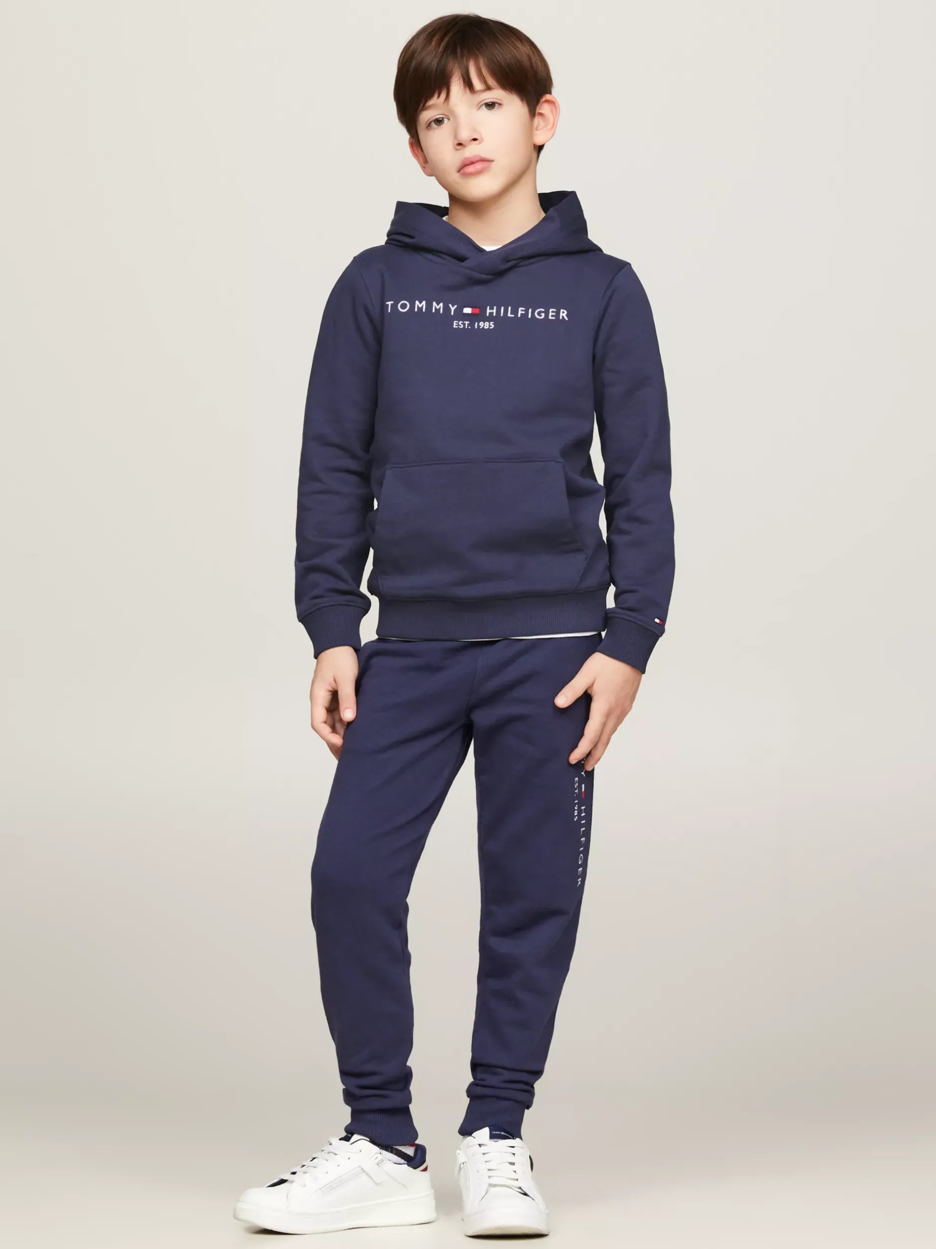 Bluzy Dresowe I Z Kapturem|Bluzy Dresowe I Z Kapturem*Tommy Hilfiger Bawełniana Bluza Essential Z Kapturem I Logo TWILIGHT NAVY