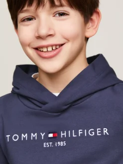 Bluzy Dresowe I Z Kapturem|Bluzy Dresowe I Z Kapturem*Tommy Hilfiger Bawełniana Bluza Essential Z Kapturem I Logo TWILIGHT NAVY