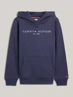 Bluzy Dresowe I Z Kapturem|Bluzy Dresowe I Z Kapturem*Tommy Hilfiger Bawełniana Bluza Essential Z Kapturem I Logo TWILIGHT NAVY