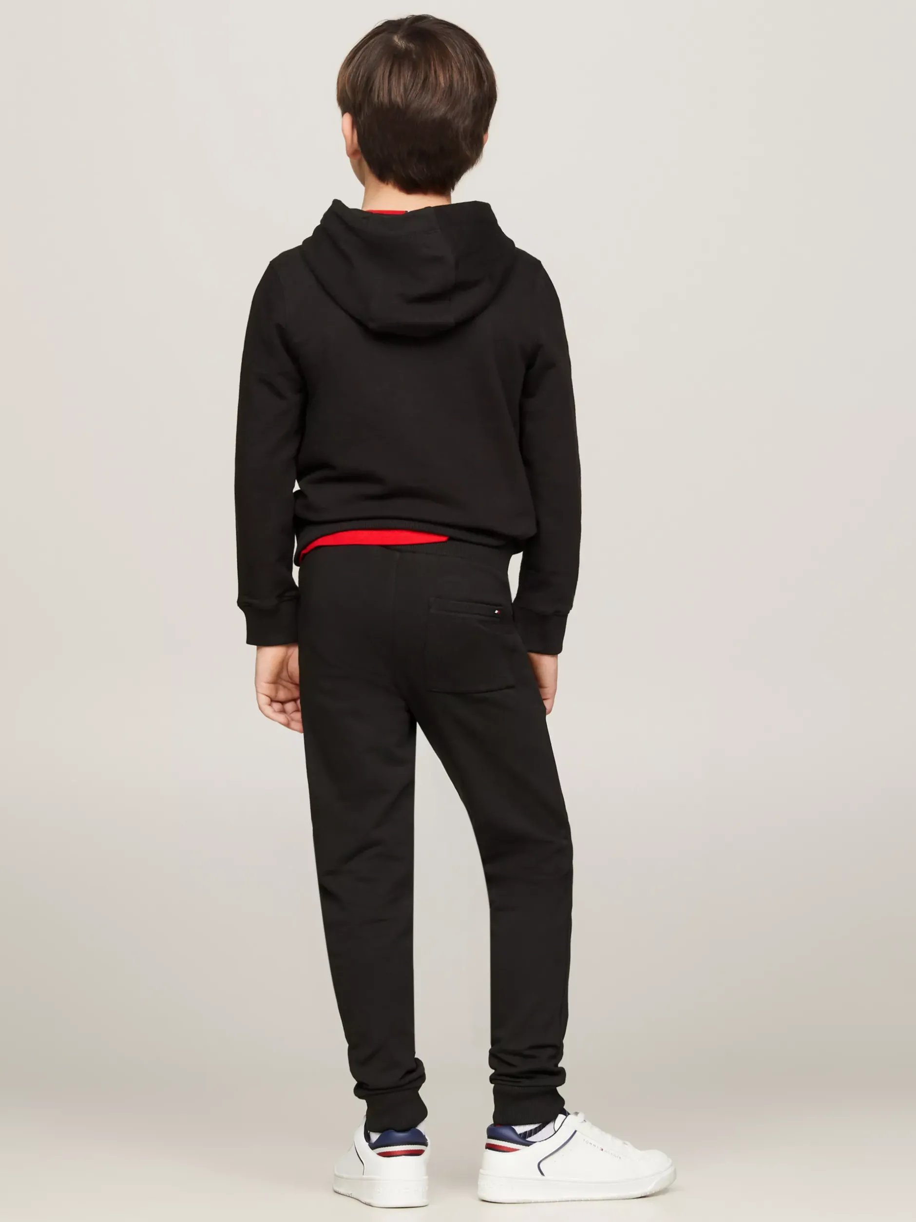 Spodnie, Szorty I Spódnice|Spodnie I Szorty*Tommy Hilfiger Bawełniane Joggery Essential Z Logo BLACK