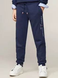 Spodnie, Szorty I Spódnice|Spodnie I Szorty*Tommy Hilfiger Bawełniane Joggery Essential Z Logo TWILIGHT NAVY