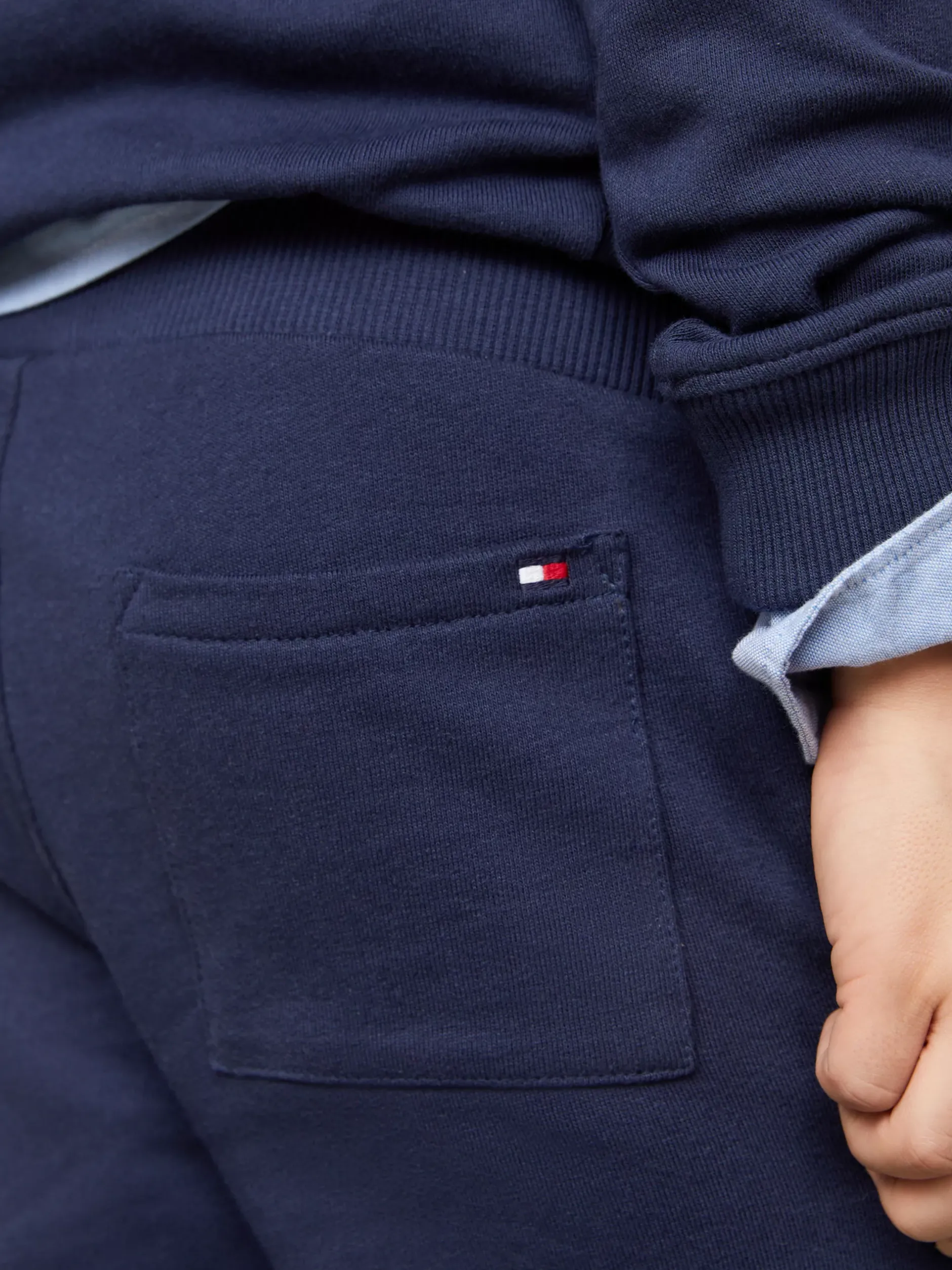 Spodnie, Szorty I Spódnice|Spodnie I Szorty*Tommy Hilfiger Bawełniane Joggery Essential Z Logo TWILIGHT NAVY