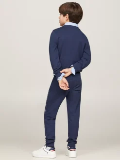 Spodnie, Szorty I Spódnice|Spodnie I Szorty*Tommy Hilfiger Bawełniane Joggery Essential Z Logo TWILIGHT NAVY