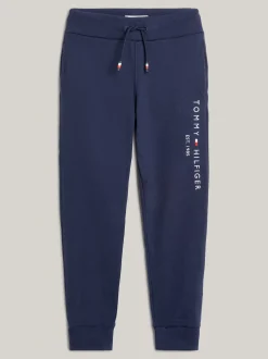 Spodnie, Szorty I Spódnice|Spodnie I Szorty*Tommy Hilfiger Bawełniane Joggery Essential Z Logo TWILIGHT NAVY