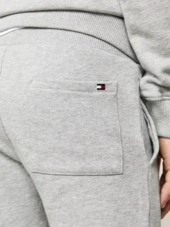 Spodnie, Szorty I Spódnice|Spodnie I Szorty*Tommy Hilfiger Bawełniane Joggery Essential Z Logo LIGHT GREY HEATHER