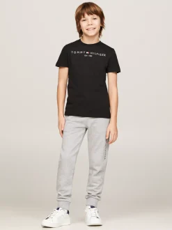 Topy I T-Shirty|T-Shirty I Koszulki Polo*Tommy Hilfiger Bawełniany T-shirt Essential Z Logo BLACK