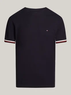 T-Shirty*Tommy Hilfiger Bawełniany T-shirt Global DESERT SKY