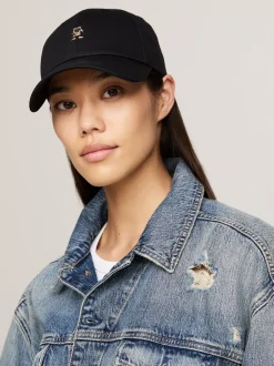 Czapki Z Daszkiem|Czapki I Szaliki*Tommy Hilfiger Bejsbolówka Z Monogramem TH BLACK