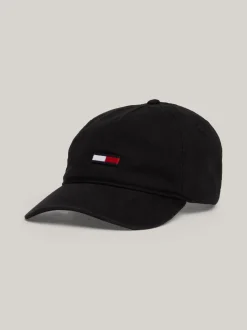 Czapki Z Daszkiem|Czapki I Szaliki*Tommy Hilfiger Bejsbolówka Z Podłużną Flagą BLACK