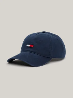 Czapki Z Daszkiem|Czapki I Szaliki*Tommy Hilfiger Bejsbolówka Z Podłużną Flagą DARK NIGHT NAVY