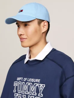 Czapki Z Daszkiem|Czapki I Szaliki*Tommy Hilfiger Bejsbolówka Z Podłużną Flagą VESSEL BLUE