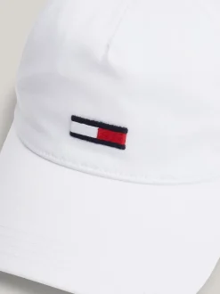 Czapki Z Daszkiem|Czapki I Szaliki*Tommy Hilfiger Bejsbolówka Z Podłużną Flagą WHITE