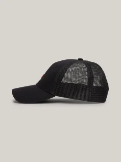 Czapki Z Daszkiem|Czapki I Szaliki*Tommy Hilfiger Bejsbolówka Z Siateczką I Podłużną Flagą BLACK