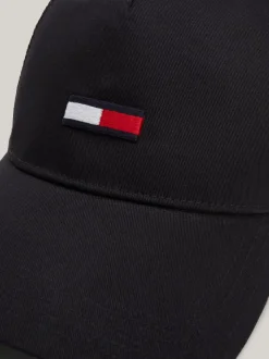 Czapki Z Daszkiem|Czapki I Szaliki*Tommy Hilfiger Bejsbolówka Z Siateczką I Podłużną Flagą BLACK