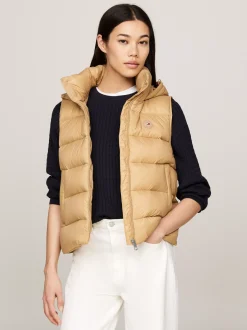 Kurtki & Płaszcze*Tommy Hilfiger Bezrękawnik Z Nieprzemakalnym Wykończeniem CLASSIC KHAKI