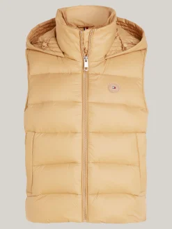 Kurtki & Płaszcze*Tommy Hilfiger Bezrękawnik Z Nieprzemakalnym Wykończeniem CLASSIC KHAKI