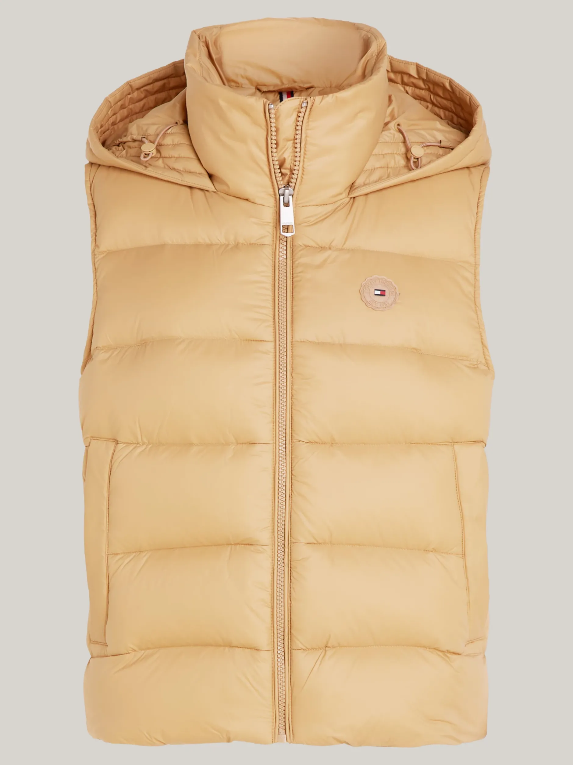 Kurtki & Płaszcze*Tommy Hilfiger Bezrękawnik Z Nieprzemakalnym Wykończeniem CLASSIC KHAKI