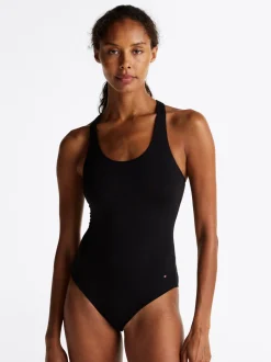 Biustonosze|Bielizna*Tommy Hilfiger Bezszwowe Body O Fasonie Bokserki BLACK