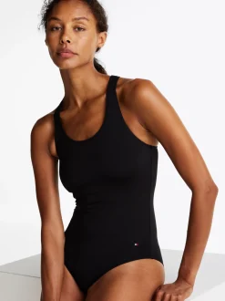Biustonosze|Bielizna*Tommy Hilfiger Bezszwowe Body O Fasonie Bokserki BLACK