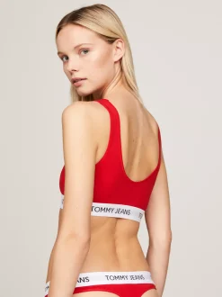 Biustonosze|Bielizna*Tommy Hilfiger Biustonosz Bralette Bez Podszewki Heritage DEEP CRIMSON