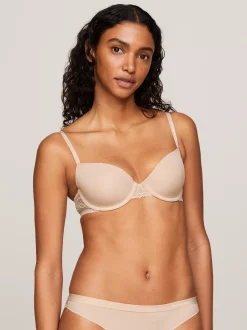 Biustonosze|Bielizna*Tommy Hilfiger Biustonosz O Fasonie Balkonetki Z Koronką MISTY BLUSH