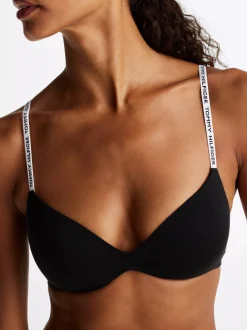 Biustonosze|Bielizna*Tommy Hilfiger Biustonosz Push-up Bez Fiszbin Z Logo Heritage BLACK