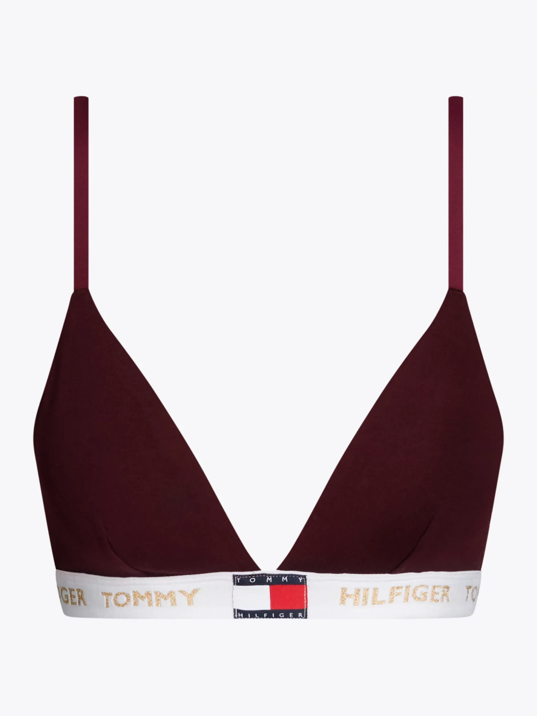 Biustonosze|Bielizna*Tommy Hilfiger Biustonosz TH Heritage Z Logo DEEP BURGUNDY