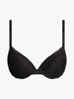 Biustonosze|Bielizna*Tommy Hilfiger Biustonosz Typu Push-up Z Głębokim Dekoltem BLACK