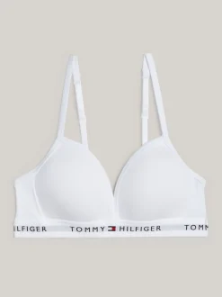 Bielizna & Skarpetki*Tommy Hilfiger Biustonosz Z Trójkatnymi Miseczkami WHITE