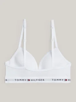 Bielizna & Skarpetki*Tommy Hilfiger Biustonosz Z Trójkatnymi Miseczkami WHITE