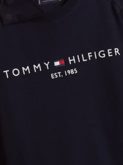 Bluzy Dresowe & Z Kapturem*Tommy Hilfiger Bluza Adaptive Z Logo DESERT SKY