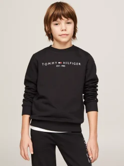 Bluzy Dresowe I Z Kapturem|Bluzy Dresowe I Z Kapturem*Tommy Hilfiger Bluza Essential Z Logo BLACK