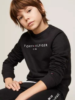 Bluzy Dresowe I Z Kapturem|Bluzy Dresowe I Z Kapturem*Tommy Hilfiger Bluza Essential Z Logo BLACK