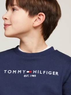 Bluzy Dresowe I Z Kapturem|Bluzy Dresowe I Z Kapturem*Tommy Hilfiger Bluza Essential Z Logo TWILIGHT NAVY