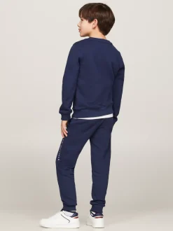 Bluzy Dresowe I Z Kapturem|Bluzy Dresowe I Z Kapturem*Tommy Hilfiger Bluza Essential Z Logo TWILIGHT NAVY