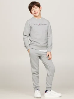 Bluzy Dresowe I Z Kapturem|Bluzy Dresowe I Z Kapturem*Tommy Hilfiger Bluza Essential Z Logo LIGHT GREY HEATHER