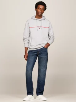 Bluzy Dresowe & Z Kapturem*Tommy Hilfiger Bluza Hilfiger Monotype Z Kapturem LIGHT GREY HEATHER