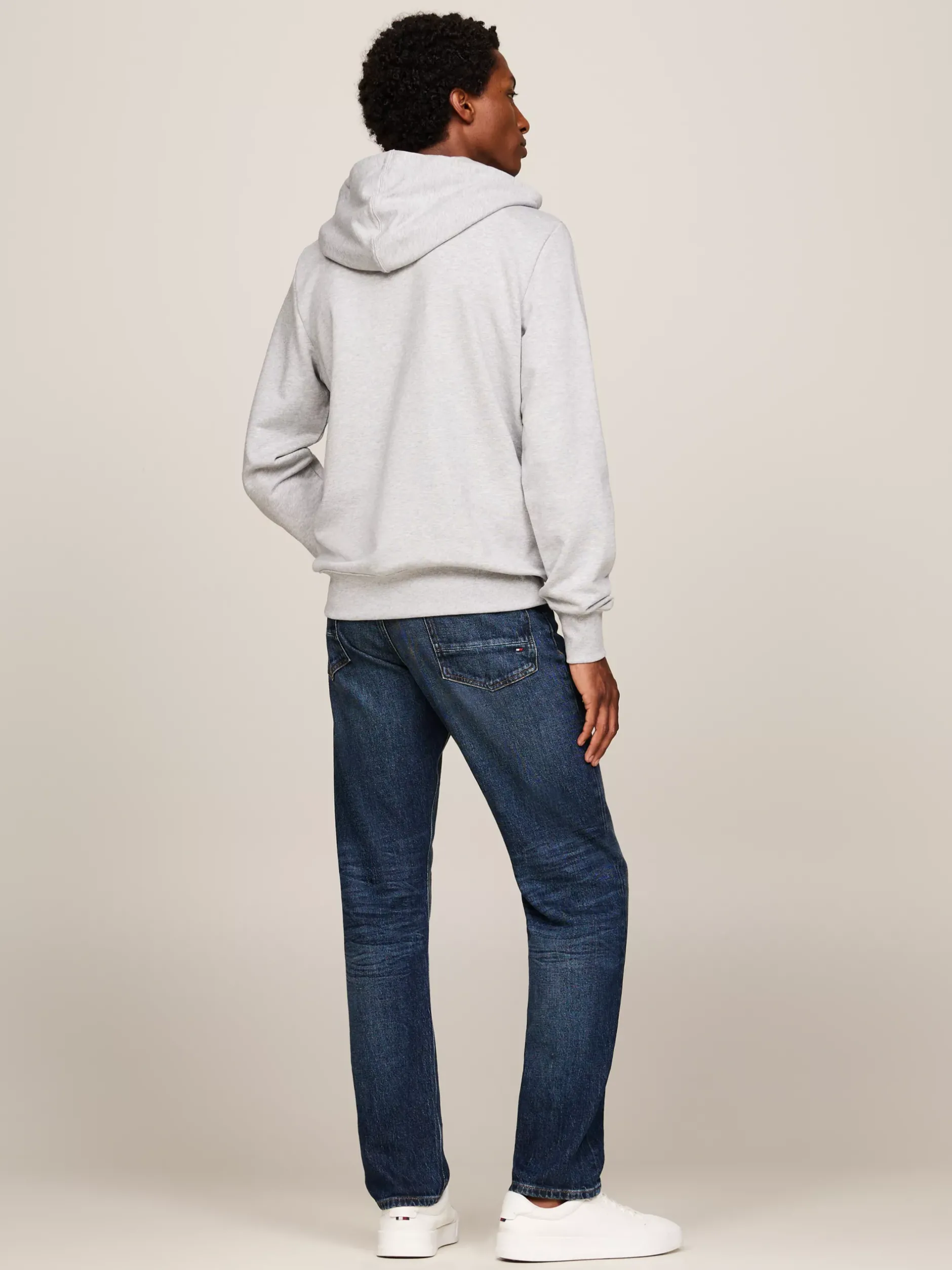 Bluzy Dresowe & Z Kapturem*Tommy Hilfiger Bluza Hilfiger Monotype Z Kapturem LIGHT GREY HEATHER