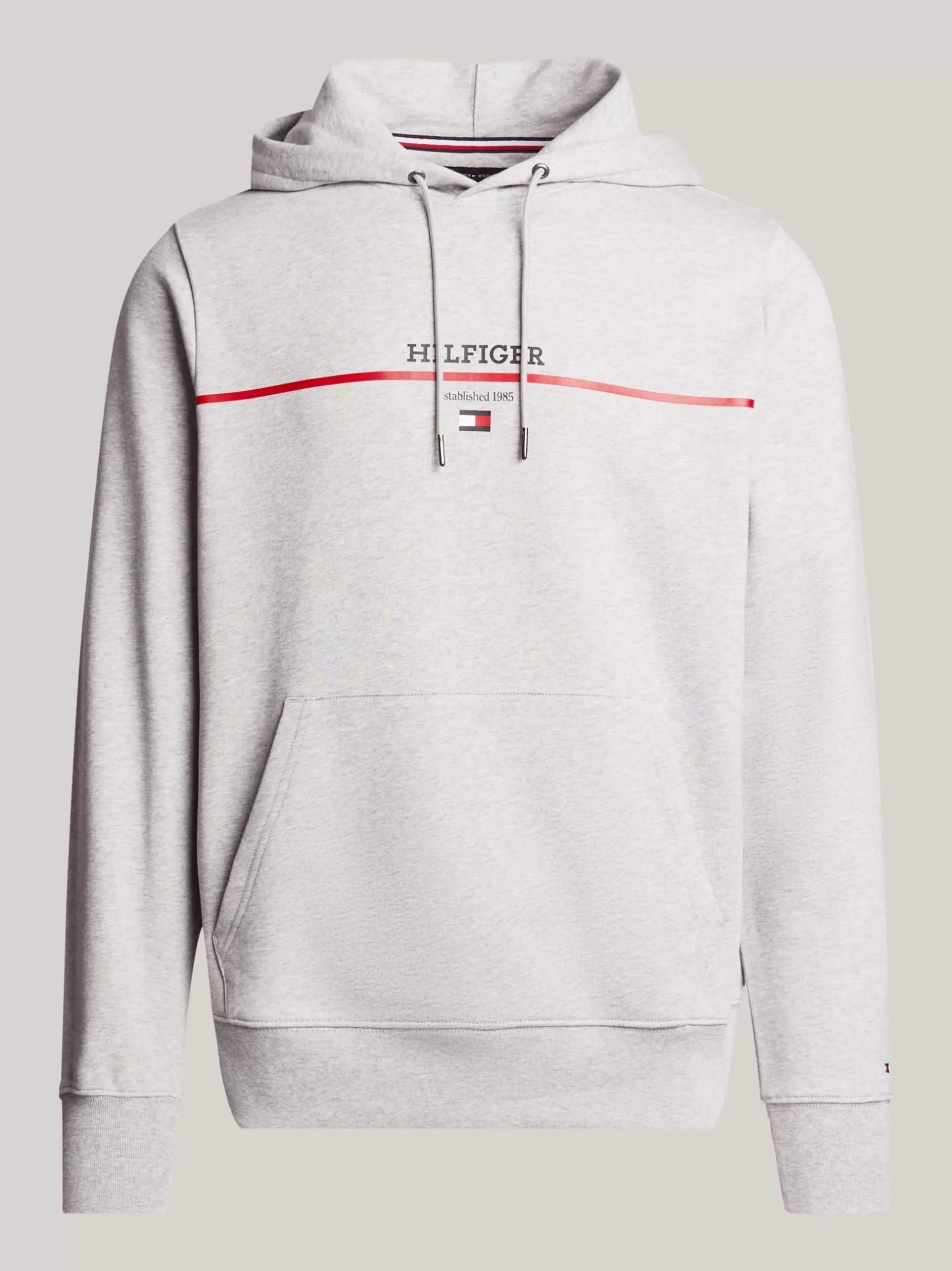 Bluzy Dresowe & Z Kapturem*Tommy Hilfiger Bluza Hilfiger Monotype Z Kapturem LIGHT GREY HEATHER